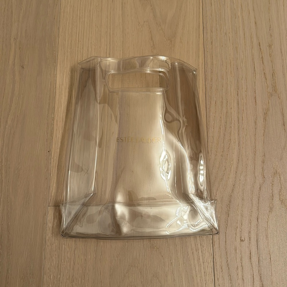 Clear Estee Lauder Bag